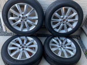 トヨタ純正アルミホイール サマータイヤ 18×7.5J +39 5穴 PCD114.3 235/55R18 ブリヂストン ヴァンガード装着