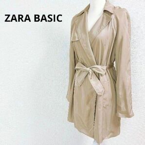 ZARA BASIC ザラベーシック スプリングコート ベージュ 紐付き