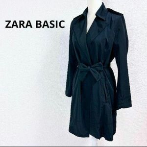 ZARA BASIC　ザラベーシック　スプリングコート ウエスト　紐付き 