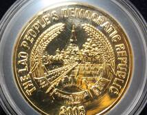 27 記念硬貨 THE LAO PEOPLE'S DEMOCRATIC REPUBLIC 5000KIP 2005年 媽祖 ラオスキップ 箱付き 1円スタート_画像5