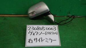 ヴォクシー DBA-ZRR70G 右サイドミラー X Lエディション 8人 1F7