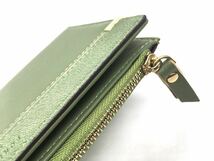 二つ折り財布 メンズ レディース 小銭入れ カードケース 緑 コインケース_画像3