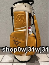 malbon golf マルボンゴルフ キャディバッグ マスダートカラー ゴルフバッグ_画像7