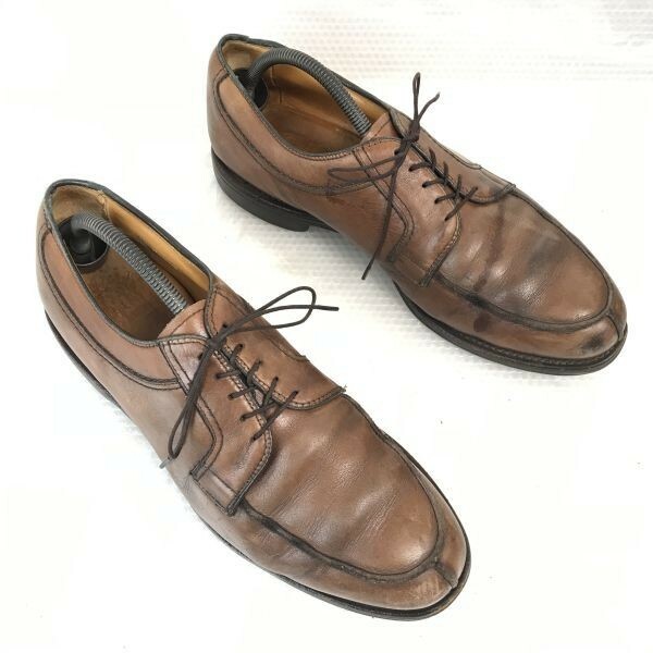 Allen Edmonds Stockbridge アレンエドモンズ/ストックブリッジ☆本革/Uチップ【10D/27.5-28.0/茶/BROWN】ビジネス/dress shoes◇bH-113