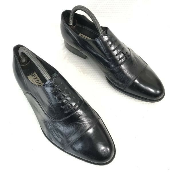 90s-00s/Made in Japan☆PIDO/ピド Width Selection☆本革/ストレートチップ【26.0 4E/BLACK/黒】Vintage/ビジネス/dress shoes◇bH-141