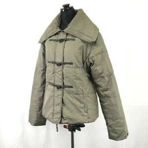  Benetton /UNITED COLORS OF BENETTON* down jacket [women*s size -M/ khaki /khaki] slit thread use /Coats/Jackets/Jumpers*zBH289