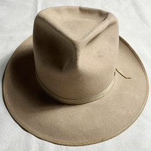 激レア! 40's STETSON 58CM ROYAL DELUXE OPEN ROAD ロイヤルデラックス オープンロード ステットソン ヴィンテージ ハット VINTAGE HAT 着_画像2