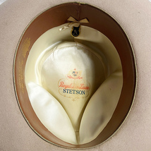 激レア! 40's STETSON 58CM ROYAL DELUXE OPEN ROAD ロイヤルデラックス オープンロード ステットソン ヴィンテージ ハット VINTAGE HAT 着_画像5