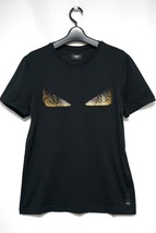 中古 FENDI フェンディ モンスタースパンコール Tシャツ ブラック Size S_画像1