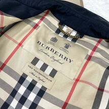 BURBERRY サンドリンガムモデル トレンチコート 奇跡の56サイズ 『究極の逸品』バーバリー ダークネイビー 大きいサイズ 2XL 3L程度_画像8