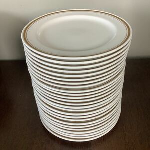 Noritake Primadura ノリタケ プリマデュラ 業務用食器 洋食 ゴールド 小皿 サイド皿 直径約16.5cm 25枚セット 中古2