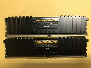 42★中古品 BIOS確認 CORSAIR DDR4 デスクトップPC用 メモリー VENGEANCE LPX Series 8GB×2枚キット CMK16GX4M2A2666C16★