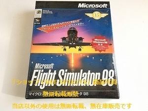 「Microsoft/マクロソフト フライトシミュレーター98/Flight Simulator 98」CD-ROM/Win98/95用ソフト/新品・未開封