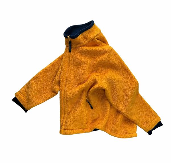 90s L.L.Bean fleece jacket オレンジ × ネイビー