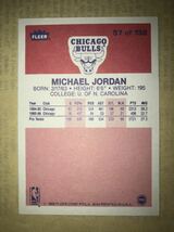 〜Michael Jordan（chicago bulls）2種（1986-87年fleerリプリント&1994-95年upper deck）〜NBAバスケットボールカードkobe lebron curry_画像5