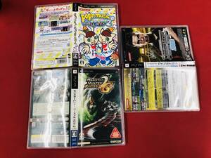 ポップンミュージックポータブル2 ウイニングイレブン 2008 モンスターハンター 2G 3本 セット 即落札!
