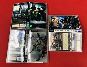 クライシス コア -ファイナルファンタジー 7 Ⅶ キングダムハーツ モンスターハンター 3 即落札!! 3本 セット !!