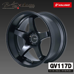 GV117D　17×9.0J　＋12　マットブラック　2本　114.3/5H　 VALINO ヴァリノ　Advanti