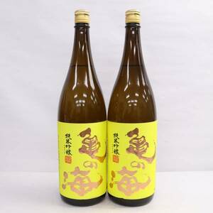 【2本セット】亀の海 純米吟醸 瓶火入 黄ラベル 15度 1800ml 製造23.10 G23J240046