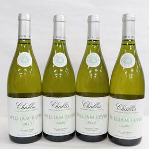 1円~【4本セット】WILLIAM FEVRE（ウィリアム フェーブル）シャブリ 2020 12.5％ 750ml ※ラベルキズ F23J240004