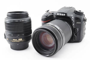 ★ショット数1319回Nikon ニコン D7200高画質・高精度AFNikon AF-S 18-55mm f3.5-5.6G DX VR / AF 70-210mm f4-5.6★a44157973