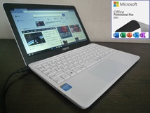 Y彡 EeeBook X205T Atom Z3735F 1.33GHz/2G/eMMC 32GB/11.6型1,366×768/Win10+2021_画像1