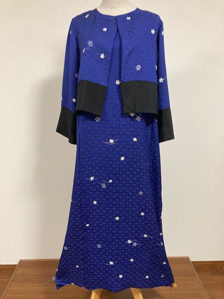 着物リメイク ボレロ付きドレス