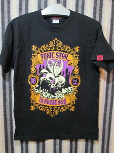 古着、タクシックスター　TOXIC STAR　（Mサイズ）黒色　パンク 　ロック ストリート　プリントTシャツ　2