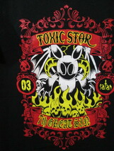 古着、タクシックスター　TOXIC STAR（Mサイズ）黒色　パンク 　ロック ストリート　プリントTシャツ　4_画像6