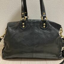 COACH コーチ レディース 2way ショルダーバッグ トートバッグ ハンドバッグ ビジネスバッグ 肩掛け 牛革 レザー 黒 ブラック ブランド_画像3