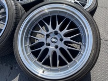 人気深リム段リム BBS LM タイプ PCD120 8.5J10J ツライチ レクサス LS460 LS500 LS600 アルファード 40系 スープラ BMW ジスタンス VS-XX _画像6