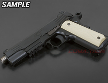 ◆送料無料◆ マルイ M1911用 IVORY チェッカードダイヤ type グリップ ( GRIPS MEU ガバメント レジン 象牙 スネーク _画像5