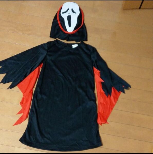 即日発送 スクリーム ホラーコスプレ 衣装 ハロウィン 発表会 子供 キッズ 3~4歳