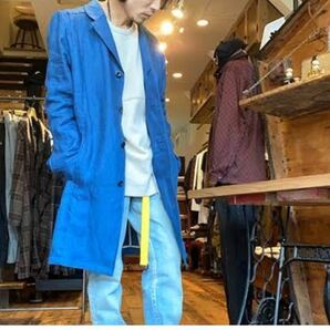 【極美品】ロストコントロール 20SS Safilin Linen Coat チェスターコート ショップコート ステンカラーコート ジャケット