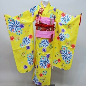 七五三 7才 7歳 七才 七歳 女児 女の子 豪華絢爛 祝着 着物フルセット 新品（株）安田屋 NO26292