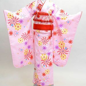 七五三 7才 7歳 七才 七歳 女児 女の子 祝着 着物フルセット 豪華絢爛 新品（株）安田屋 NO12219