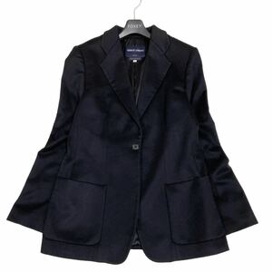 美品 GIORGIO ARMANI CLASSICO ピュアカシミヤ100% テーラードジャケット size40 シルク100 ブラック 黒 CASHMERE ジョルジオアルマーニ