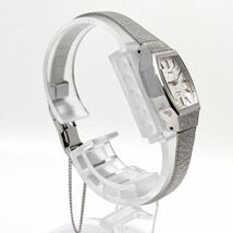 美品 SEIKO 20JEWELS 手巻き式 腕時計 TONNEAU トノー バーインデックス 2針 シルバー 銀 セイコー 20石 Y125_画像3