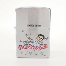 【新品同様/1円】ZIPPO ジッポ 限定 Betty Boop ベティブープ 1998年製 オルゴール付き オイル ライター シルバー メンズ_画像2