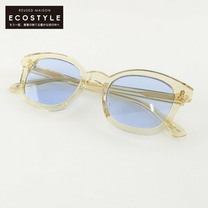 【新品未使用】The Silent Soul ザ サイレント ソウル TSS SQUARE YELLOW CLEAR FRAME LIGHT BLUE LENS スクエアフレーム サングラス