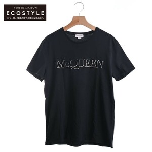 Alexander McQueen Alexander McQueen черный хлопок Logo вышивка cut and sewn черный L tops хлопок мужской б/у 