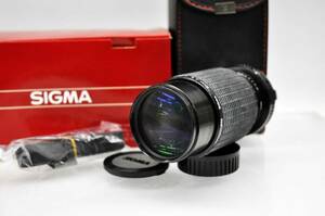 8735 ★ SIGMA シグマ　ZOOM-K Ⅱ　1:4.5　f=70-210mm　MULTI-COATED　レンズ　箱・ケース付き ★