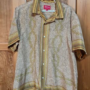 Mosaic Silk S/S Shirt Supreme tan Mサイズ