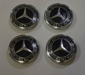 メルセデス ベンツ センターキャップ 新品 4個セット (送料無料) ( 直径 68mm 内径 62mm ) / Mercedes Benz