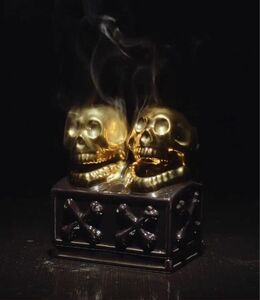 新品未開封 NEIGHBORHOOD DUALSKULL INCENSE CHAMBER ネイバーフッド デュアルスカルチャンバー