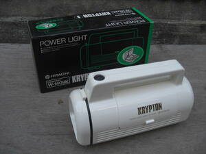 Qn523 [ unused storage goods ] Hitachi powerful light W-1409K Mini first-aid set attaching POWER LIGHT KRYPTON disaster prevention 60 size 