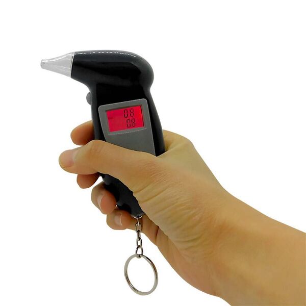 アルコール呼気チェッカー 小型 ブレスチェッカー 酒気帯び運転対策に 簡単操作