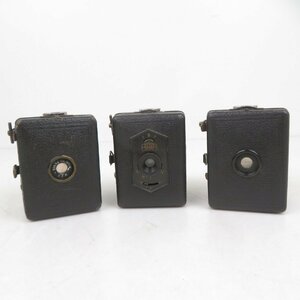 【3点まとめ】zeiss ikon ボックスカメラ 3点セット ツァイス イコン フィルムカメラ レトロ アンティーク ジャンク / 60 (SG013055D)