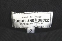 ROUGH AND RUGGED ラフアンドラゲッド CHAMP VEST スウェットベスト ブラック 丸襟 サイズ2 Mサイズ メンズ_画像4