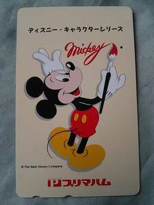 使用済み　テレカ　ディズニー・キャラクターシリーズ　ミッキーマウス　Mickey　プリマハム　＜110-812＞50度数 